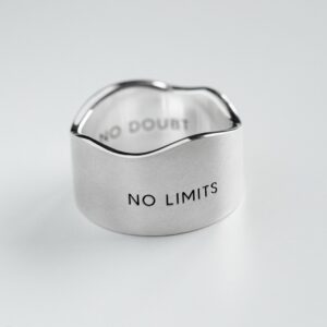 handmade silver ring no limits